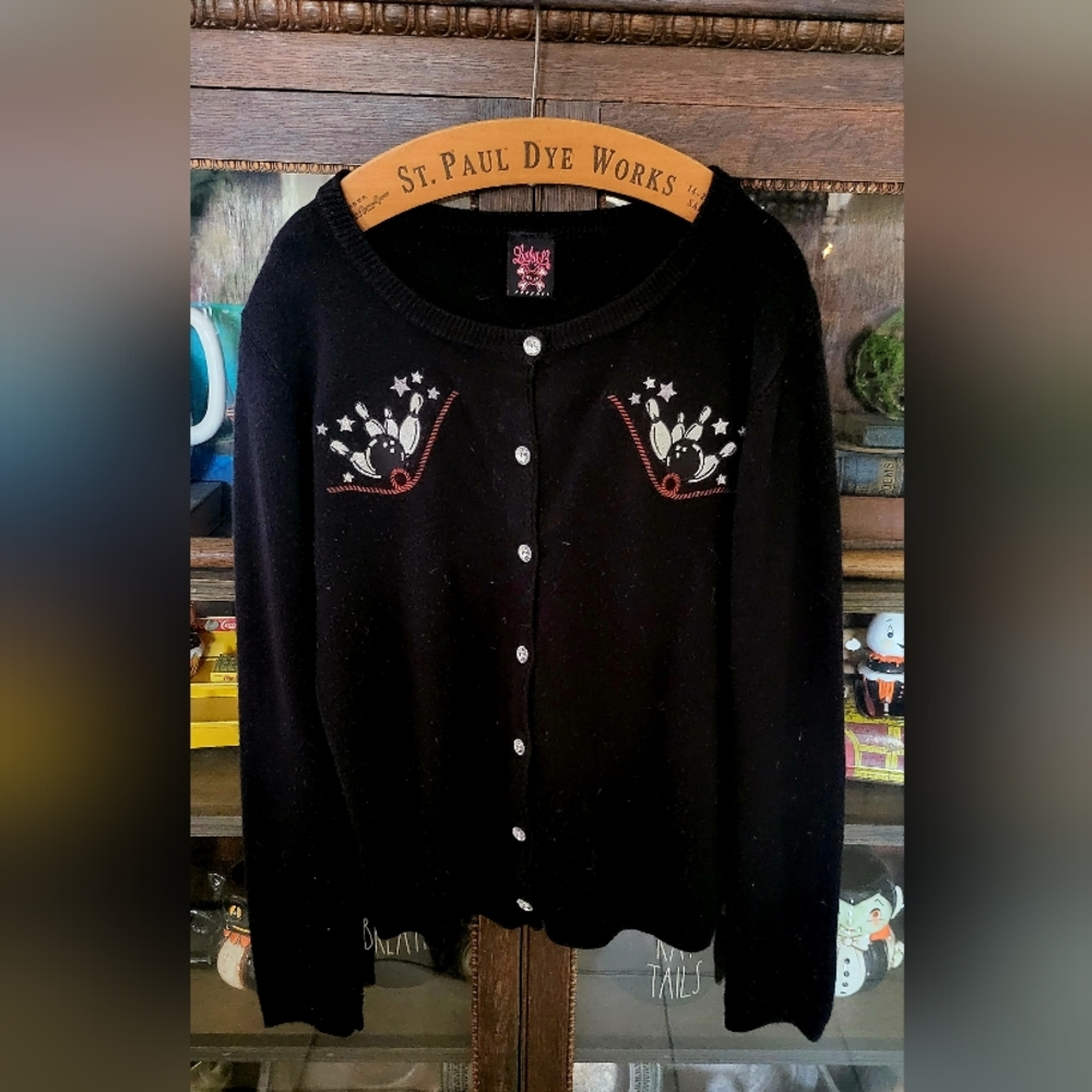 Gorgeous vintage lucky 13 cardigan RARE FIND